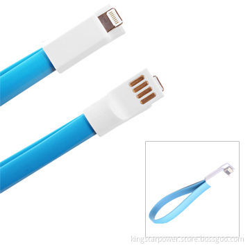 8-pin Flat Magnet Bracelet USB Data Cable for iPad mini 4 iPhone 5 5s 5c Touch 5